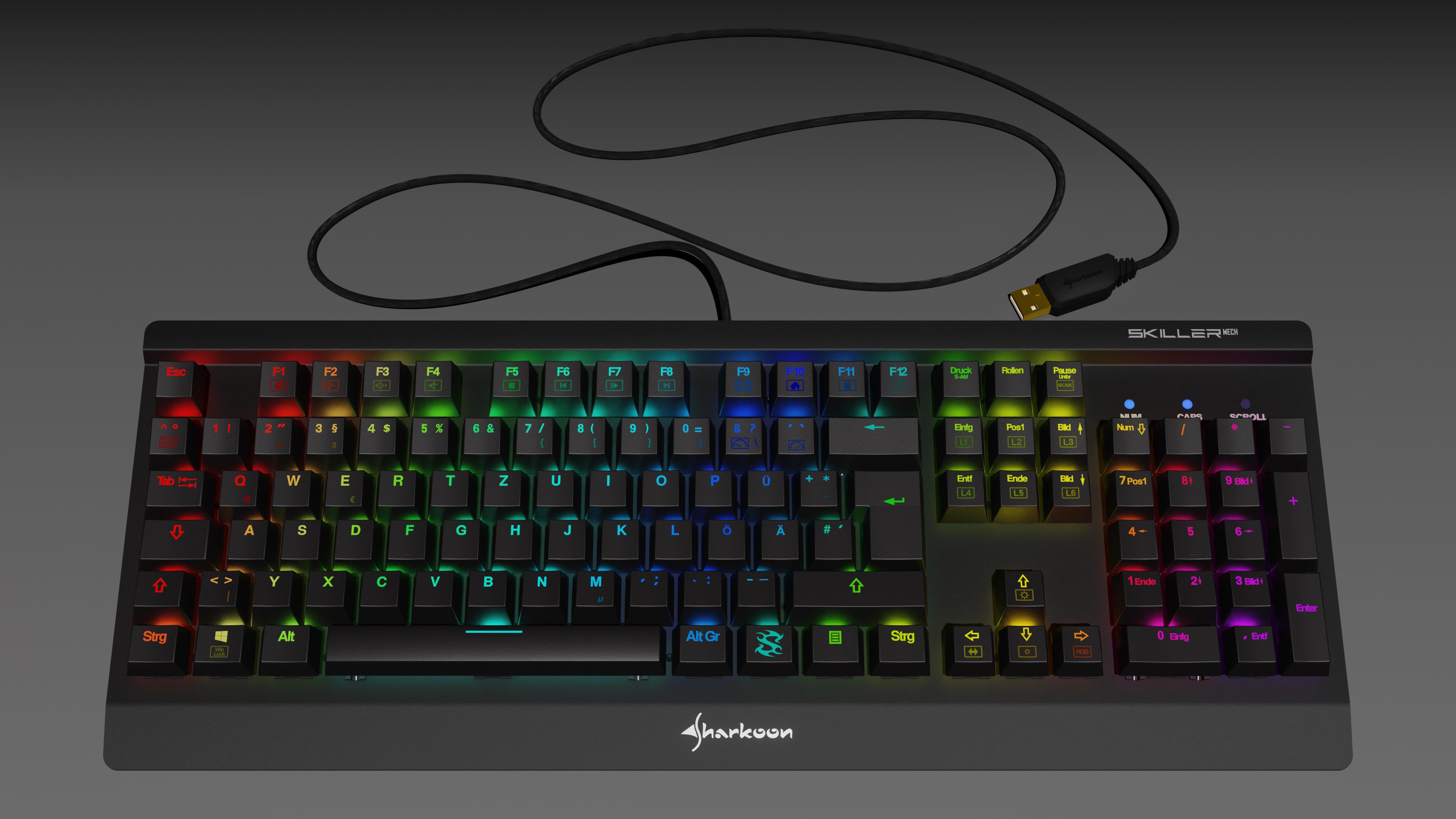 Sharkoon Skiller Mech Keyboard (illuminated) preview image 1